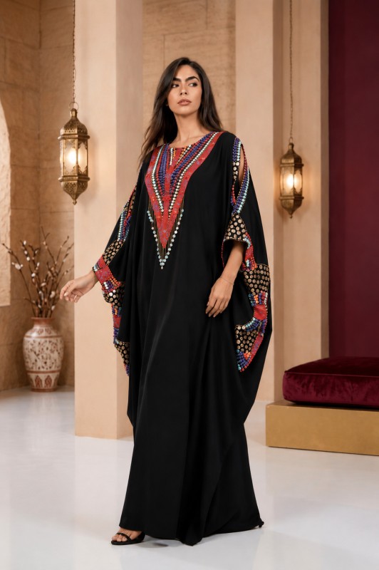 عباية بشرابات صوف